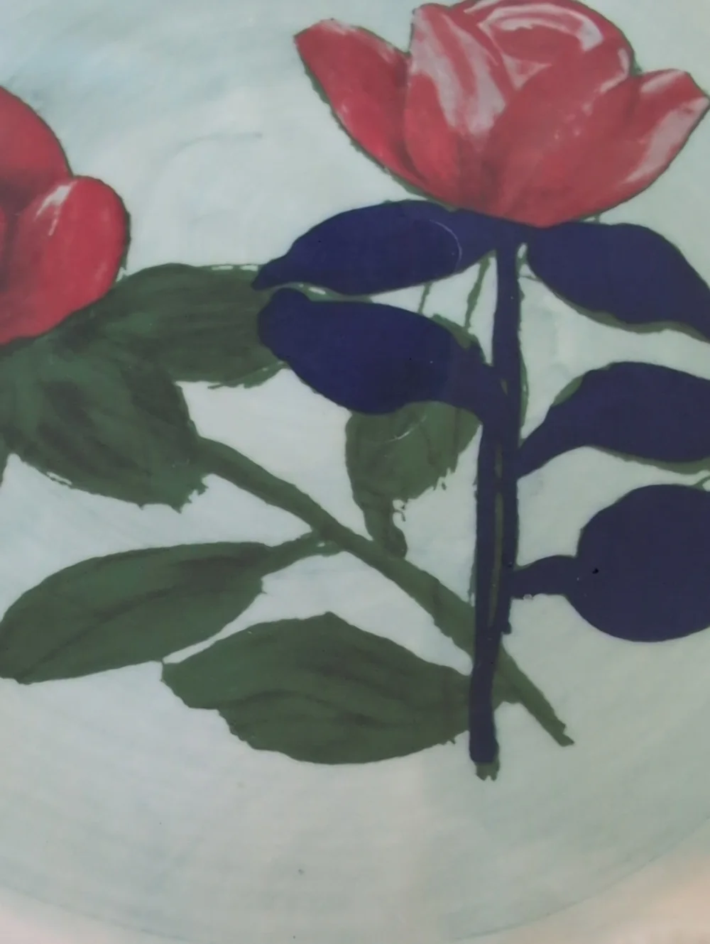 Anthropologie Francesca Kaye Hand Painted Stoneware Dessert Plate. 8.75
